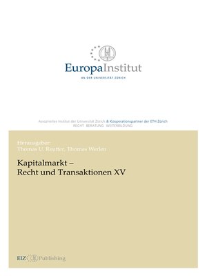cover image of Kapitalmarkt – Recht und Transaktionen XV
